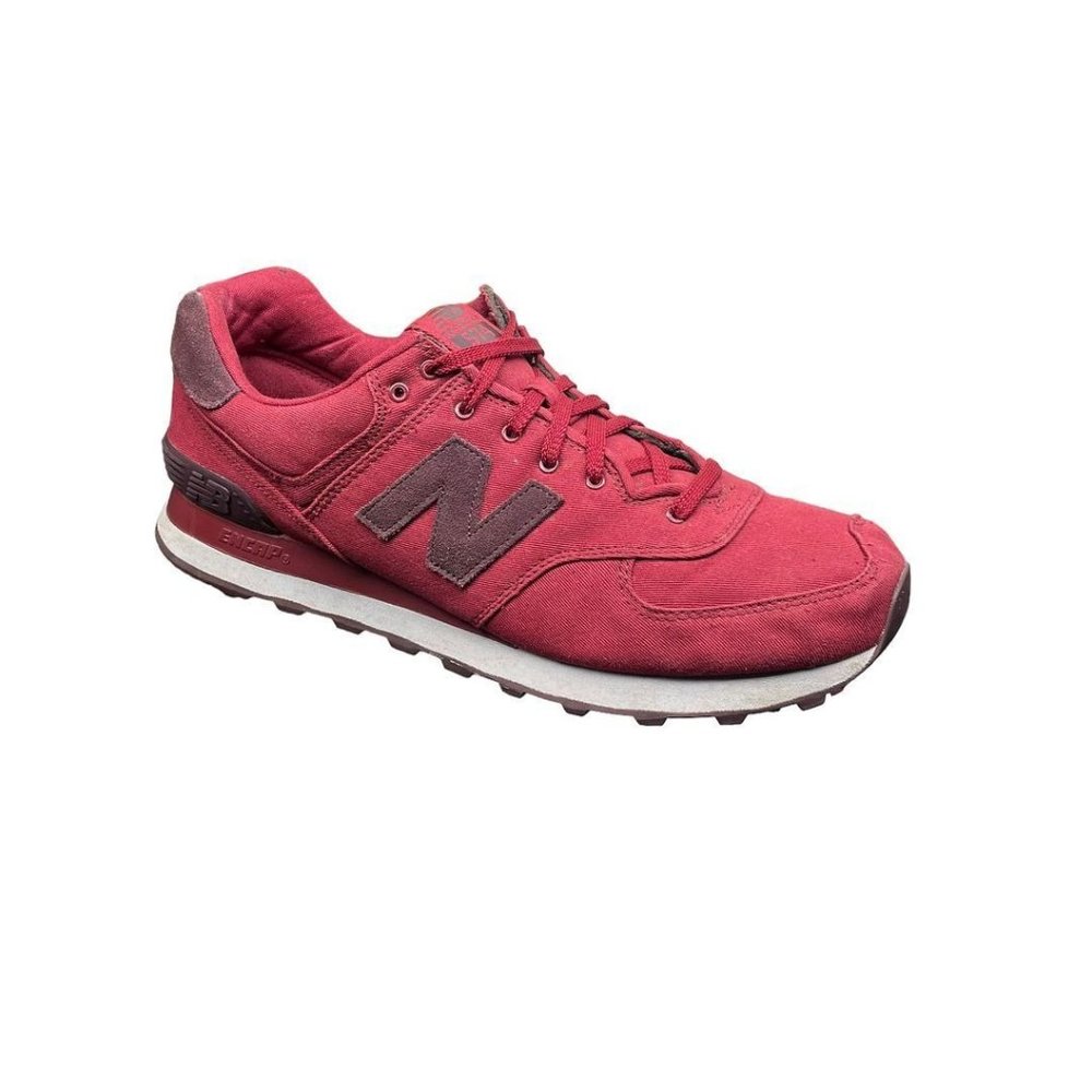 New Balance Mens 574 ML5744MDA Red Fabric Trail Running Shoes Sneakers Size 13